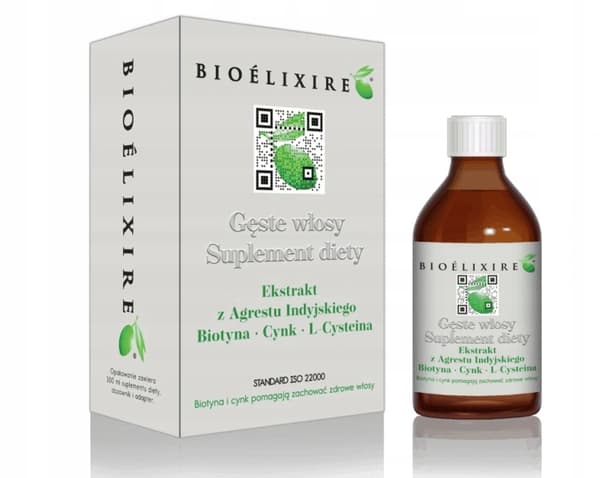 BIOELIXIRE Kosttillskott för tjockt hår mot håravfall 300 ml