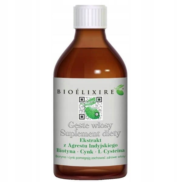 BIOELIXIRE Kosttillskott för tjockt hår mot håravfall 300 ml