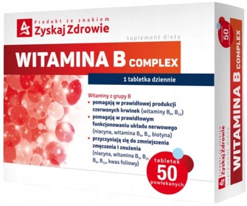 GAIN HEALTH B-vitamiinikompleksi B-ryhmän vitamiinikompleksi 50 tablettia