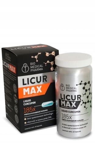 Bio Medical Pharma Licur Max flytande curcumin GURKMEJA IMMUNITET 60 kapslar.