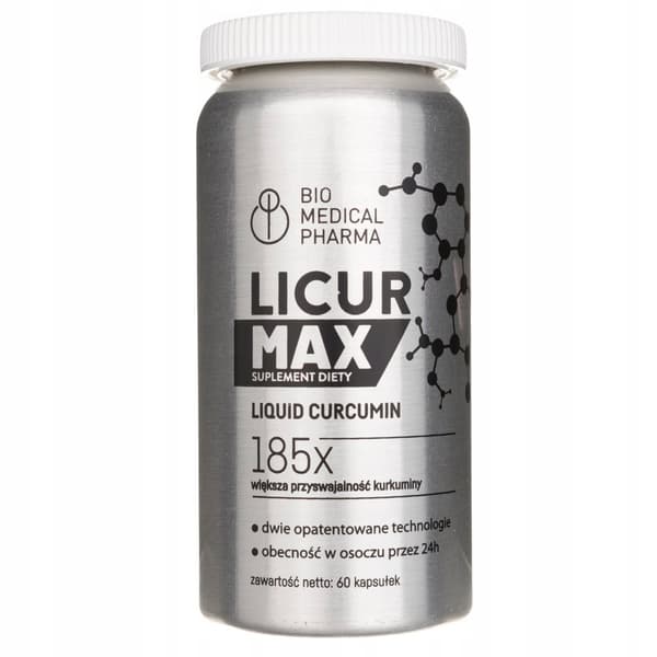 Bio Medical Pharma Licur Max flytande curcumin GURKMEJA IMMUNITET 60 kapslar.