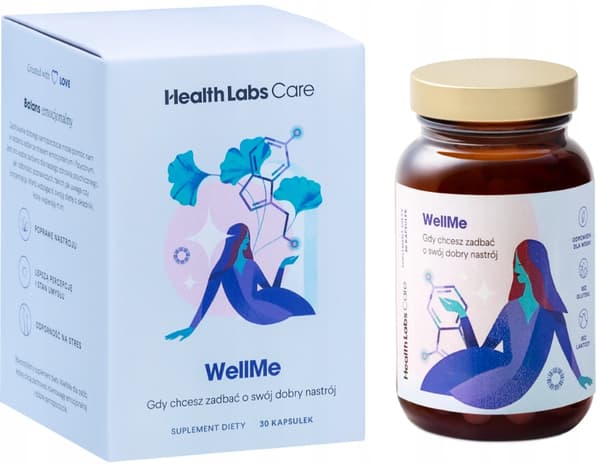 Health Labs WellMe för gott humör Rhodiola rosea saffran 30 kapslar