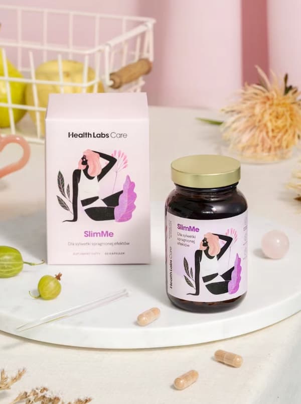 Health Labs SlimMe BANTNING Koffein Krom Grönt Te 60 Kapslar