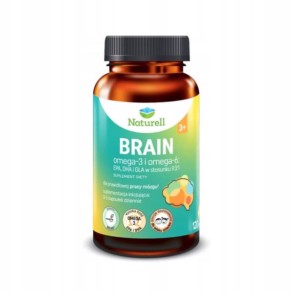 NATURELL Brain Omega-3-syror 120 kapslar