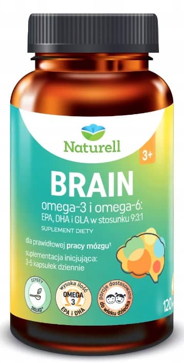 NATURELL Brain Omega-3-syror 120 kapslar