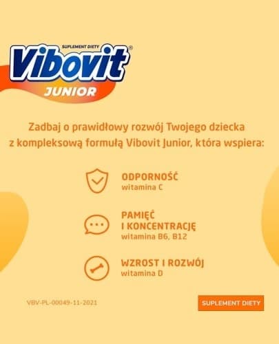 VIBOVIT Juniorvitaminer för barn apelsinsmak 14 påsar