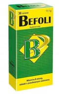 Miniatyrbild 5 av 5: BEFOLI komplex av B-vitaminer Vitabalans 30 tabletter