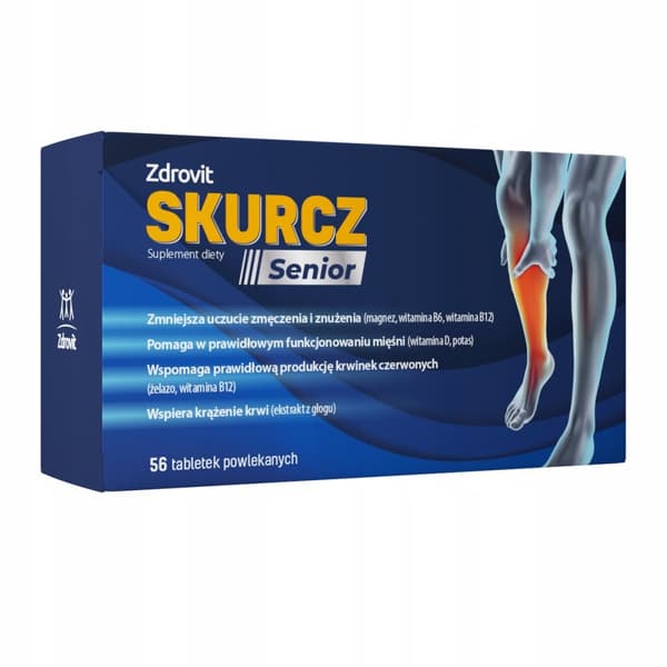 ZDROVIT SKIN SENIOR kalium magnesium vitamin B 56 tabletter.