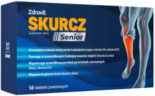 ZDROVIT SKIN SENIOR kalium magnesium vitamin B 56 tabletter.