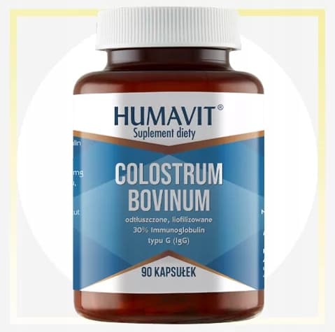 HUMAVIT Colostrum Bovinum 30% igG BOVINE COLOSTRUM 90 kapslar