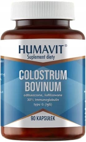 HUMAVIT Colostrum Bovinum 30% igG BOVINE COLOSTRUM 90 kapslar