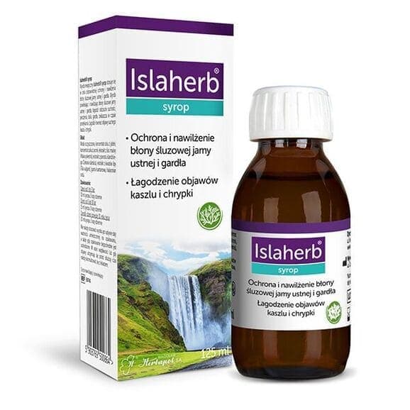 ISLAHERB sirap lindrande mot hosta och heshet Herbapol Wrocław 125 ml