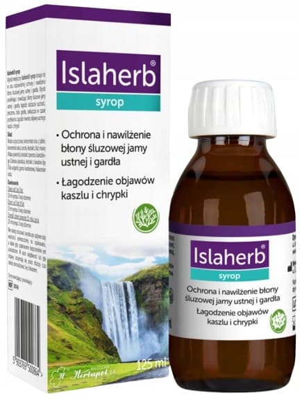 ISLAHERB sirap lindrande mot hosta och heshet Herbapol Wrocław 125 ml