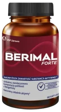 BERIMAL FORTE for kolesterolsundt hjerte USP Health 90 kapsler