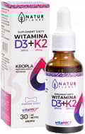 Miniatyrbild 1 av 4: VITAMIN D3 2000 + K2 droppar immunitet Natur Planet 30 ml