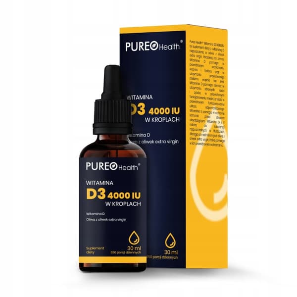 PUREO HEALTH VITAMIN D3 4000 immunitetsdroppar 30 ml