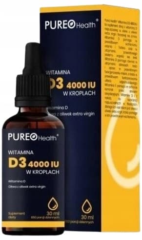 PUREO HEALTH VITAMIN D3 4000 immunitetsdroppar 30 ml