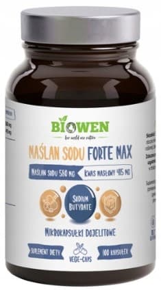 BIOWEN Natriumbutyrat Forte Max 580 mg 100 kapslar