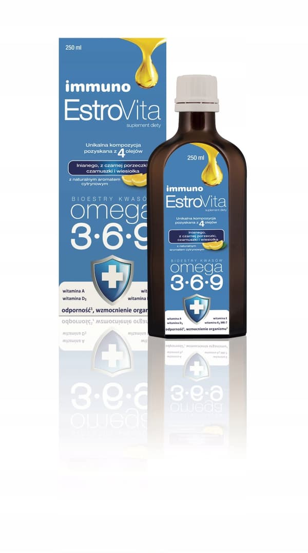 ESTROVITA IMMUNO syror OMEGA 3 6 9 immunitet 250 ml