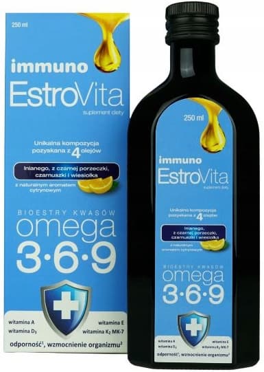 ESTROVITA IMMUNO syror OMEGA 3 6 9 immunitet 250 ml