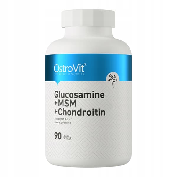 OstroVit GLUKOSAMIN+MSM+KONDROITIN Glukosamin Kondroitin 90 tabletter