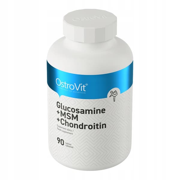 OstroVit GLUKOSAMIN+MSM+KONDROITIN Glukosamin Kondroitin 90 tabletter