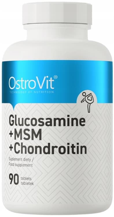 OstroVit GLUKOSAMIN+MSM+KONDROITIN Glukosamin Kondroitin 90 tabletter