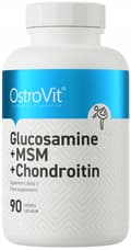 Miniatyrbild 1 av 6: OstroVit GLUKOSAMIN+MSM+KONDROITIN Glukosamin Kondroitin 90 tabletter