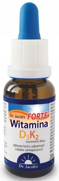 DR. JACOBS Vitamin D3+K2 Forte ben tänder leder droppar 20 ml
