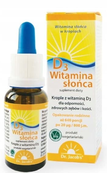 DR. JACOBS Sun Vitamin D3 800 IE droppar 20 ml