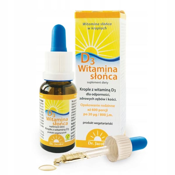 DR. JACOBS Sun Vitamin D3 800 IE droppar 20 ml