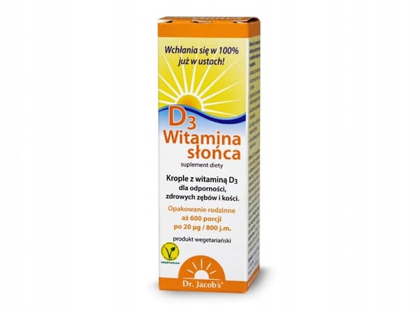 DR. JACOBS Sun Vitamin D3 800 IE droppar 20 ml