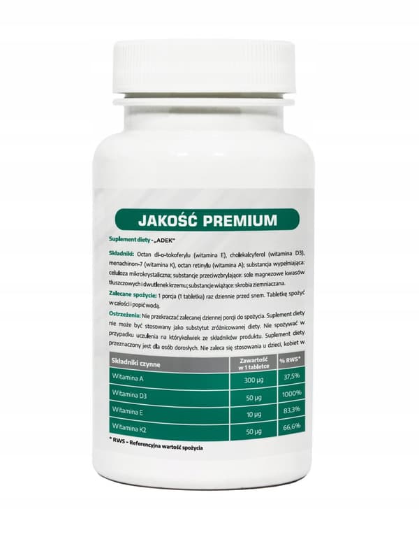 ADEK vitamin ADEK VITAMINKOMPLEX MedFuture 120 tabletter