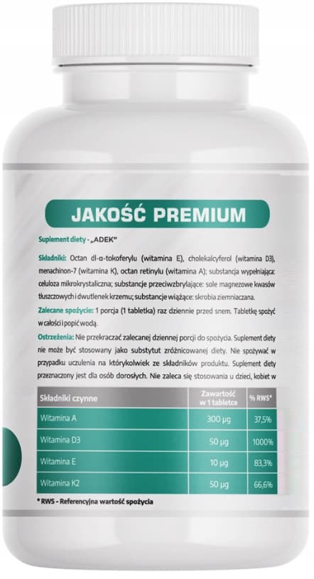ADEK vitamin ADEK VITAMINKOMPLEX MedFuture 120 tabletter