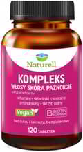 Miniatyrbild 1 av 5: NATURELL Komplex Hår Hud Naglar BIOTIN HORSETAIL 120 tabletter.