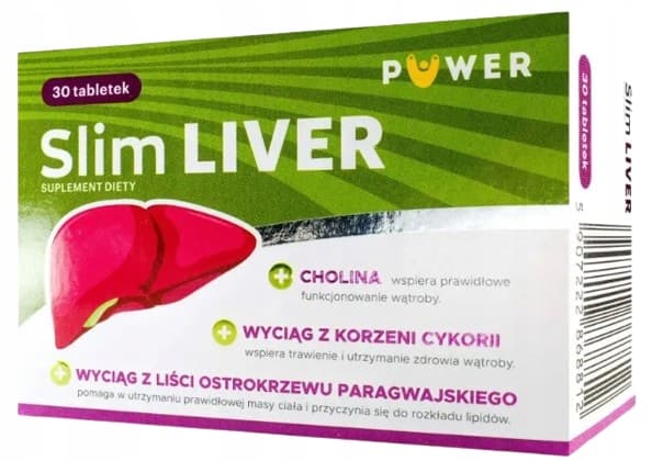 PUWER SlimLIVER LEVERMATSMÄLTNING Kolin Cikoria 30 tabletter