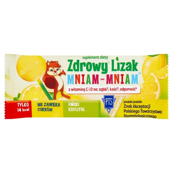 Hälsosam Lollipop YUM-YUM vitaminer CD citronsmak 1 st.