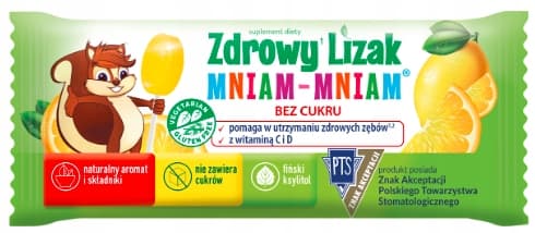Hälsosam Lollipop YUM-YUM vitaminer CD citronsmak 1 st.