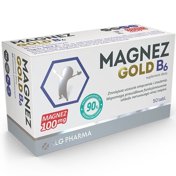 MAGNESIUM GOLD B6 vitamin B6 magnesium 100 mg 50 tabletter