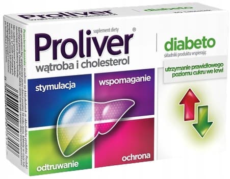 PROLIVER DIABETO hälsosam levermatsmältning kolesterol Aflofarm 30 tabletter.