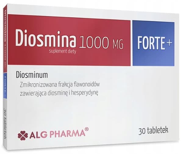 DIOSMINA 1000 mg FORTE + ALG Pharma 30 tabletter