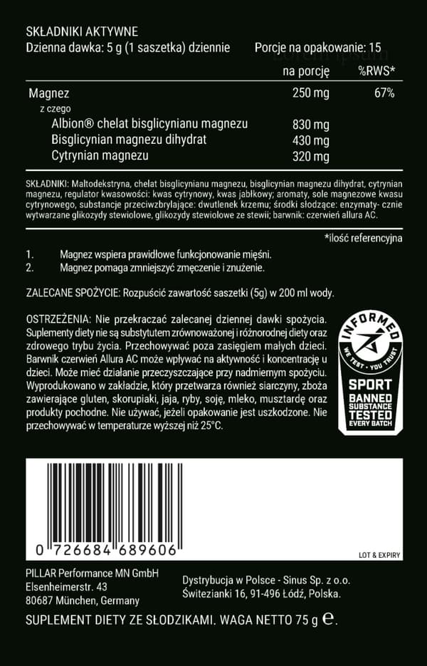 TRIPLE MAGNESIUM REJSEPAKKE JAGODOWY