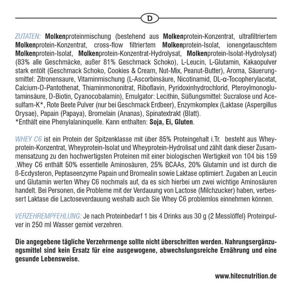 PLWhey C-6 - 1000g - Chokolade