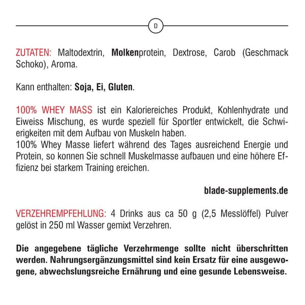 BLADE 100% Vallemasse - 3000g - Cookies&Cream