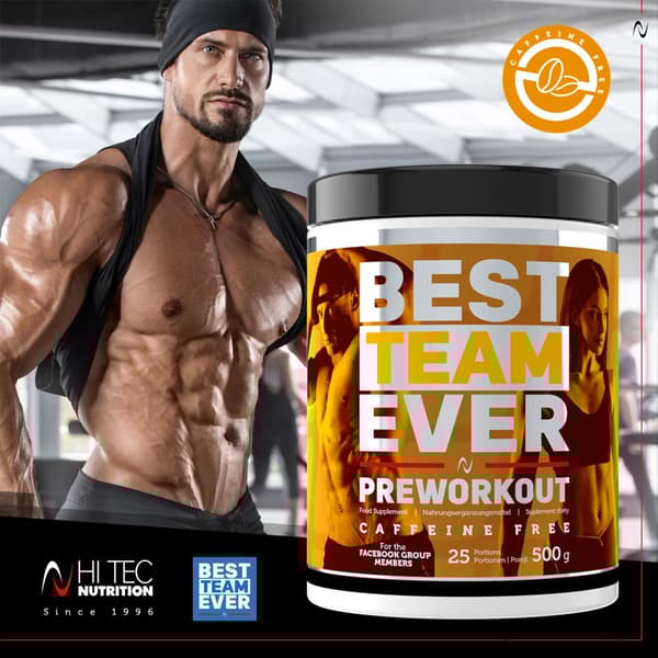 PLBTE Pre-Workout CafFree 500g - Appelsin