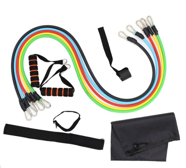 Träningsband/Resistance band i 10 delar - tar hemmaträningen till nästa nivå