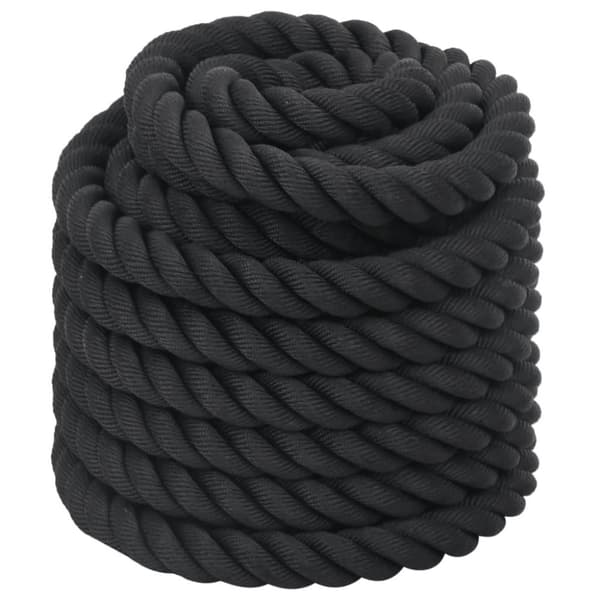 vidaXL Kamptau svart 15 m 11 kg polyester