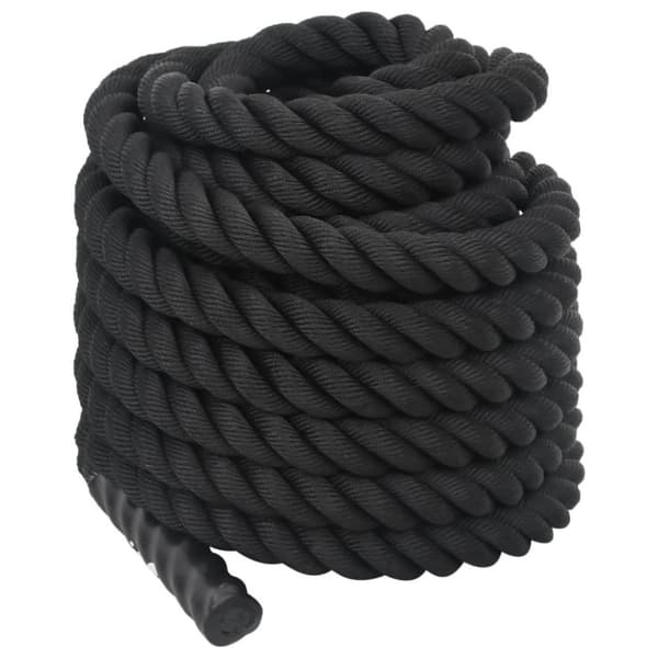 vidaXL battle rope 15 m 11 kg polyester sort
