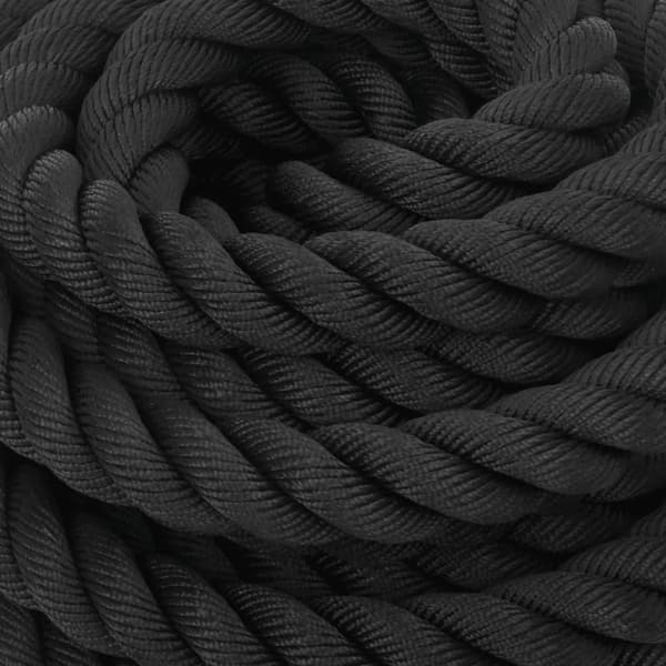 vidaXL battle rope 15 m 11 kg polyester sort