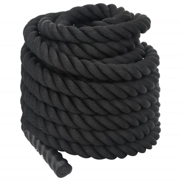 vidaXL Kamptau svart 12 m 9 kg polyester